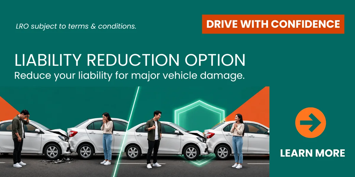 Senjalan Liability Reduction Option for major vehicle damage