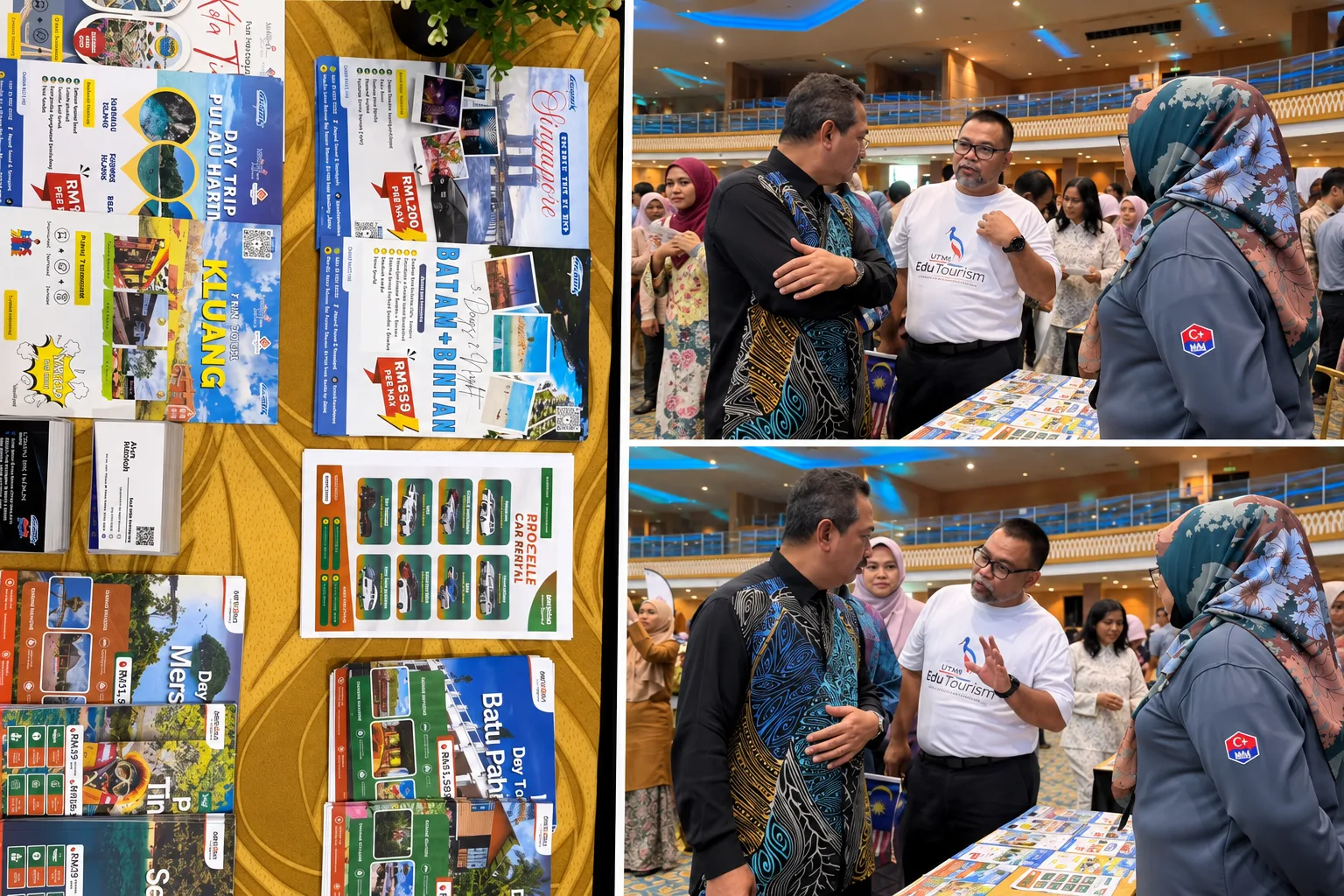 Senjalan and Asyuk Travel & Tours booth at Festival EduTourism UTHM 2026