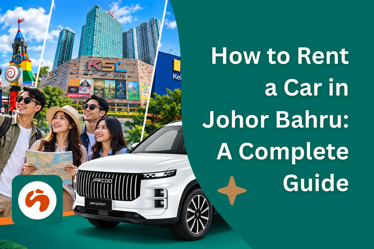 Family travelling in Johor Bahru with a rental car